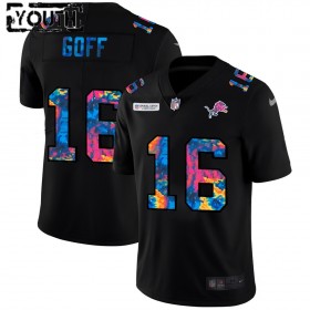 Lasten Detroit Lions NFL Pelipaita Jared Goff 16 Nike 2020 Multicolor Musta